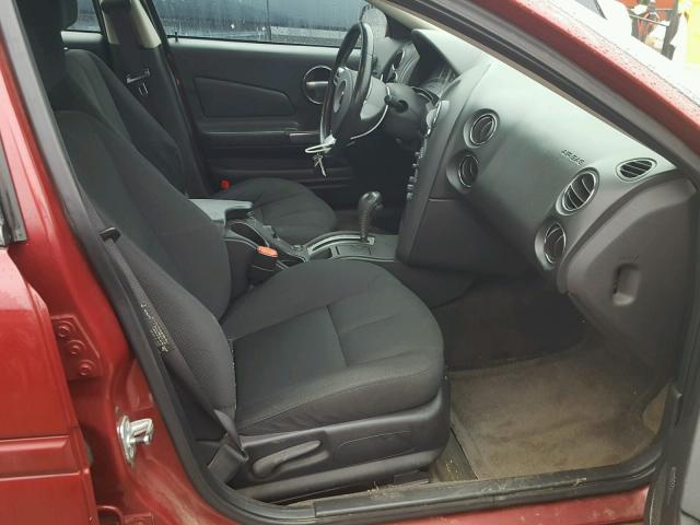 2G2WP552161184539 - 2006 PONTIAC GRAND PRIX BURGUNDY photo 5