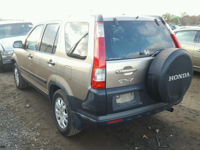 JHLRD78866C000013 - 2006 HONDA CR-V EX TAN photo 3