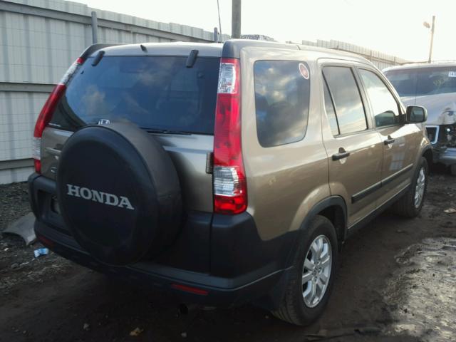 JHLRD78866C000013 - 2006 HONDA CR-V EX თაფლისფერი ფოტო 4