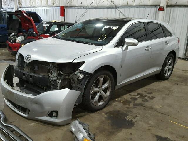 4T3BK3BB9DU086266 - 2013 TOYOTA VENZA LE SILVER photo 2