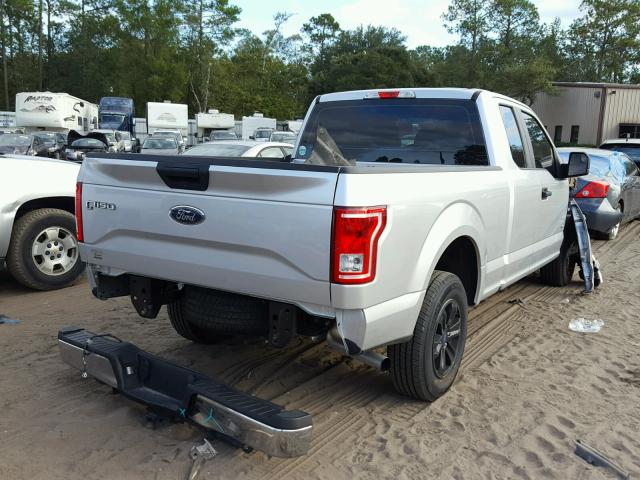 1FTEX1CPXGFC12833 - 2016 FORD F150 SUPER SILVER photo 4