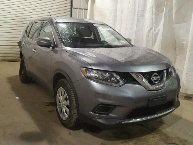 KNMAT2MV0FP591072 - 2015 NISSAN ROGUE S GRAY photo 1