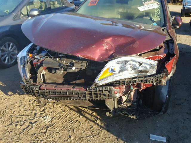 1HGCR2F30GA141396 - 2016 HONDA ACCORD LX MAROON photo 9