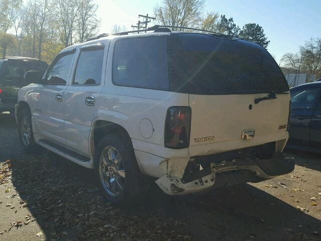 1GKEK63UX4J270682 - 2004 GMC YUKON DENA WHITE photo 3