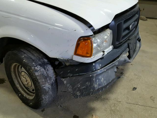 1FTYR10D64PB32744 - 2004 FORD RANGER WHITE photo 9