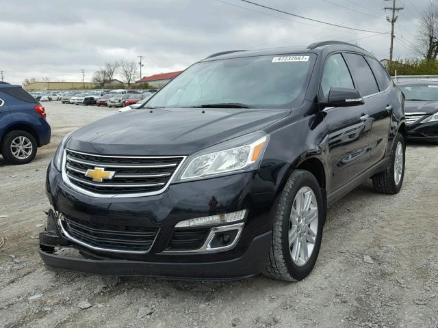 1GNKRGKDXDJ128941 - 2013 CHEVROLET TRAVERSE L BLACK photo 2