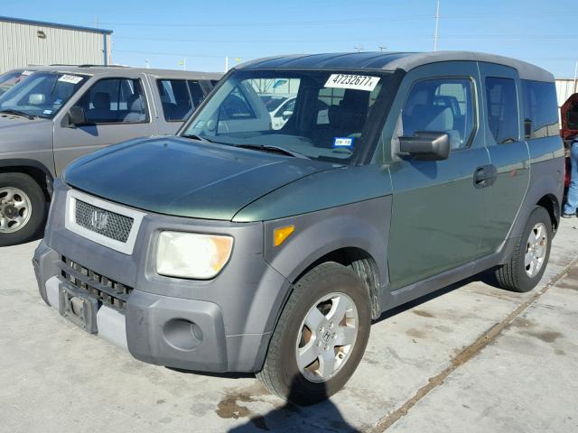 5J6YH28594L014839 - 2004 HONDA ELEMENT EX GREEN photo 2