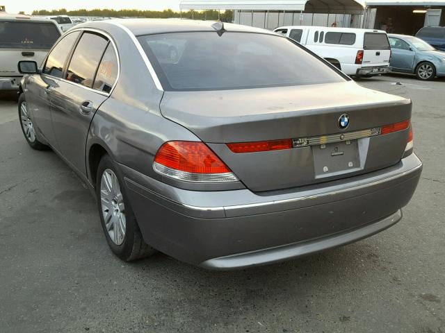 WBAGN634X2DR08000 - 2002 BMW 745 LI CHARCOAL photo 3