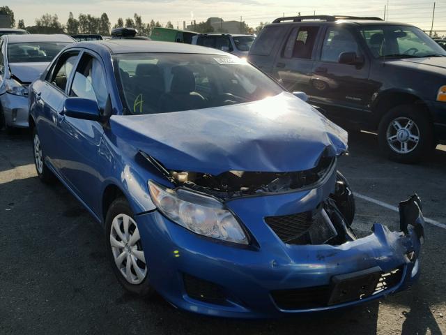 1NXBU4EE9AZ309125 - 2010 TOYOTA COROLLA BA BLUE photo 1