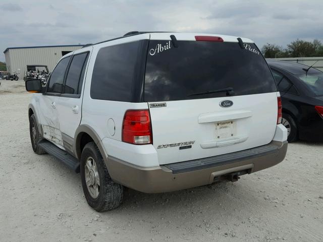 1FMRU17WX3LB46433 - 2003 FORD EXPEDITION WHITE photo 3