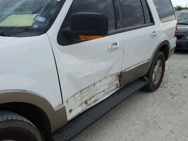 1FMRU17WX3LB46433 - 2003 FORD EXPEDITION WHITE photo 9