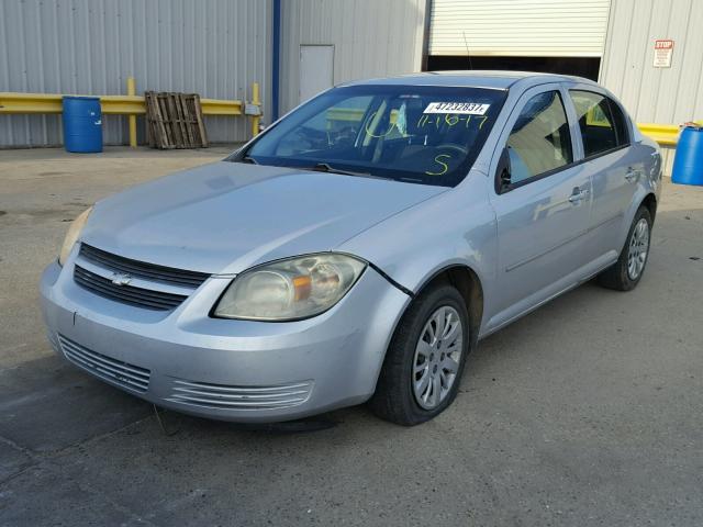 1G1AT58H997290013 - 2009 CHEVROLET COBALT LT SILVER photo 2