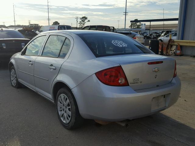 1G1AT58H997290013 - 2009 CHEVROLET COBALT LT SILVER photo 3