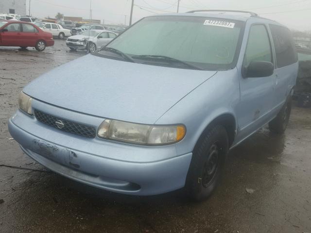 4N2ZN1113WD808380 - 1998 NISSAN QUEST XE BLUE photo 2