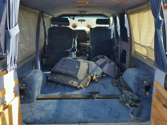 2B7HB21Y2NK100703 - 1992 DODGE RAM VAN B2 BLUE photo 9