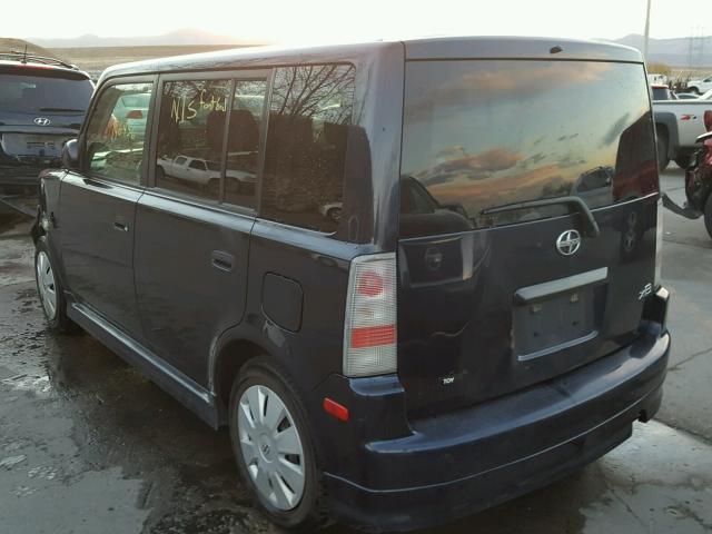 JTLKT334364060103 - 2006 TOYOTA SCION XB BLUE photo 3