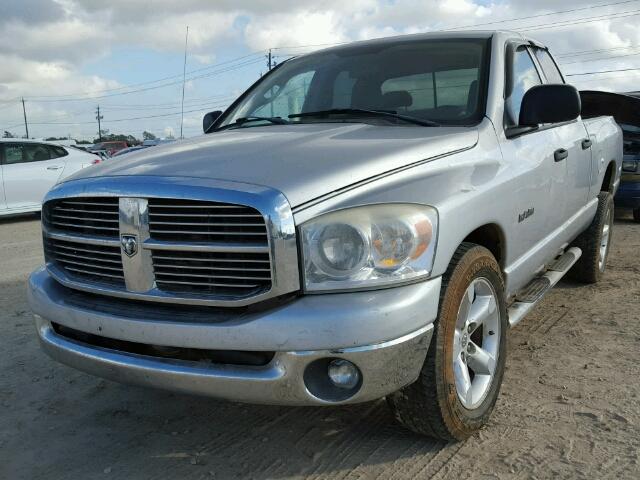 1D7HA18N38J187316 - 2008 DODGE RAM 1500 S SILVER photo 2