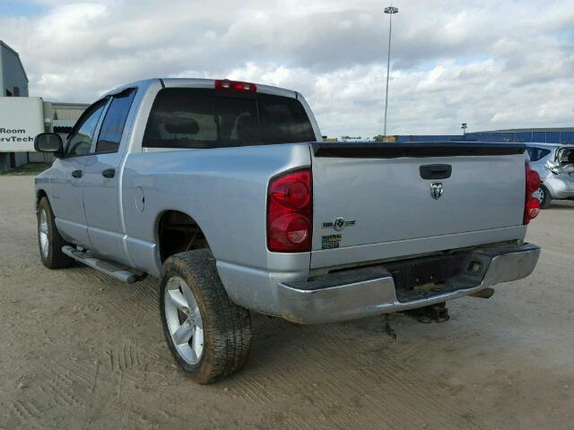 1D7HA18N38J187316 - 2008 DODGE RAM 1500 S SILVER photo 3