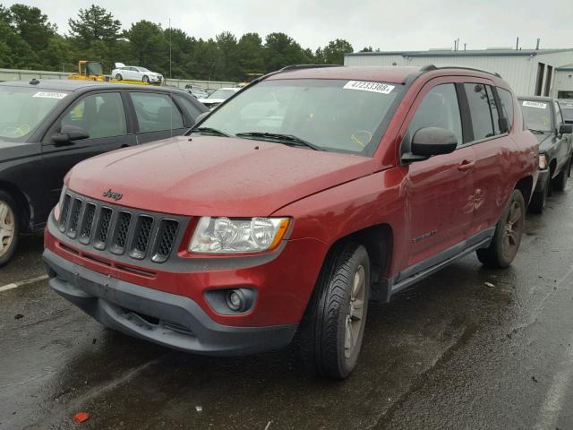 1J4NT1FA2BD170739 - 2011 JEEP COMPASS SP 勃艮第红 照片 2