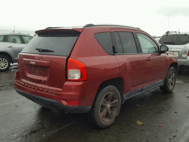 1J4NT1FA2BD170739 - 2011 JEEP COMPASS SP 勃艮第红 照片 4