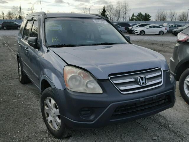 JHLRD78585C809677 - 2005 HONDA CR-V LX SILVER photo 1