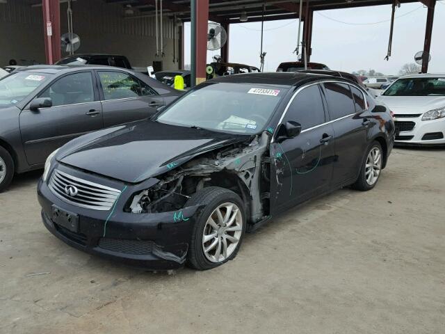 JNKCV61E49M304917 - 2009 INFINITI G37 BASE BLACK photo 2