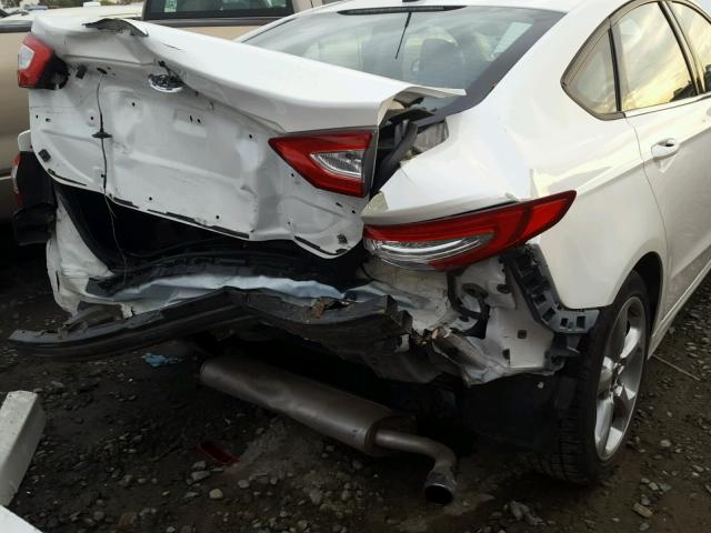 3FA6P0H73DR362147 - 2013 FORD FUSION SE WHITE photo 9