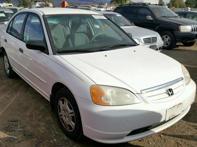 1HGES16531L036694 - 2001 HONDA CIVIC LX WHITE photo 1