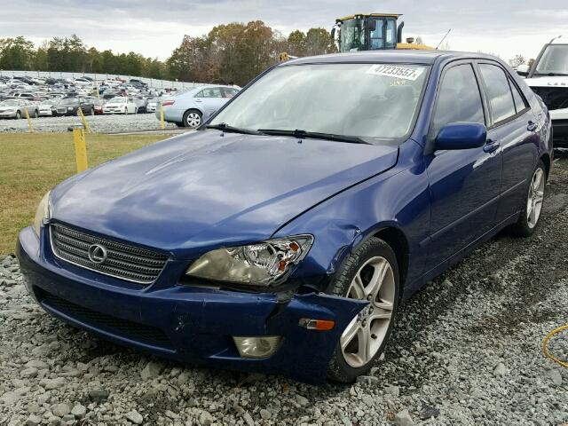 JTHBD182510008183 - 2001 LEXUS IS 300 BLUE photo 2