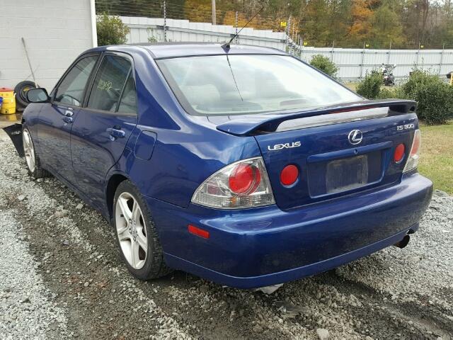 JTHBD182510008183 - 2001 LEXUS IS 300 BLUE photo 3