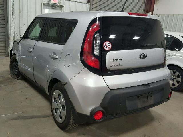 KNDJN2A23E7739153 - 2014 KIA SOUL SILVER photo 3