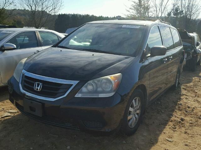 5FNRL3H6XAB024818 - 2010 HONDA ODYSSEY EX BLACK photo 2