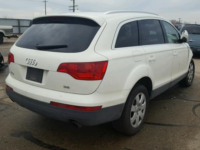 WA1BY74L07D058184 - 2007 AUDI Q7 3.6 QUA WHITE photo 4