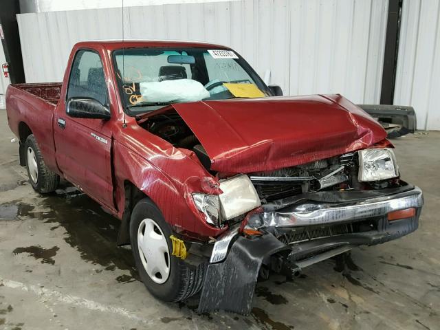 4TANL42N5YZ584802 - 2000 TOYOTA TACOMA RED photo 1