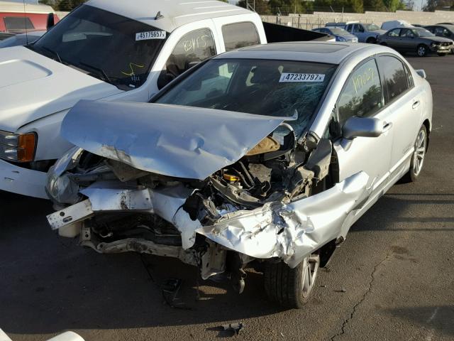 2HGFA55537H702961 - 2007 HONDA CIVIC SI SILVER photo 2