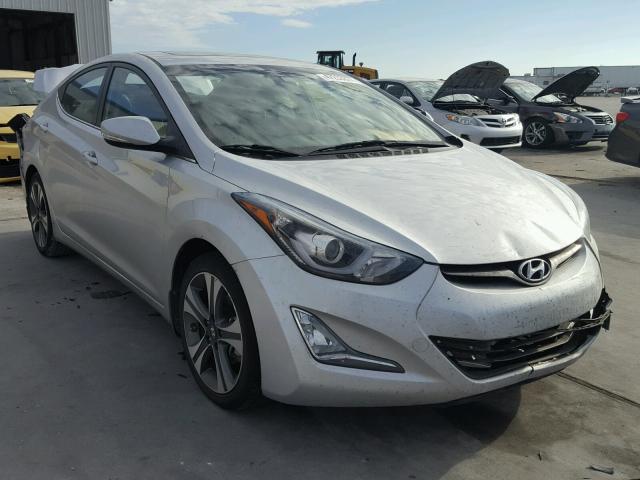 KMHDH4AH3EU077365 - 2014 HYUNDAI ELANTRA SE GRAY photo 1