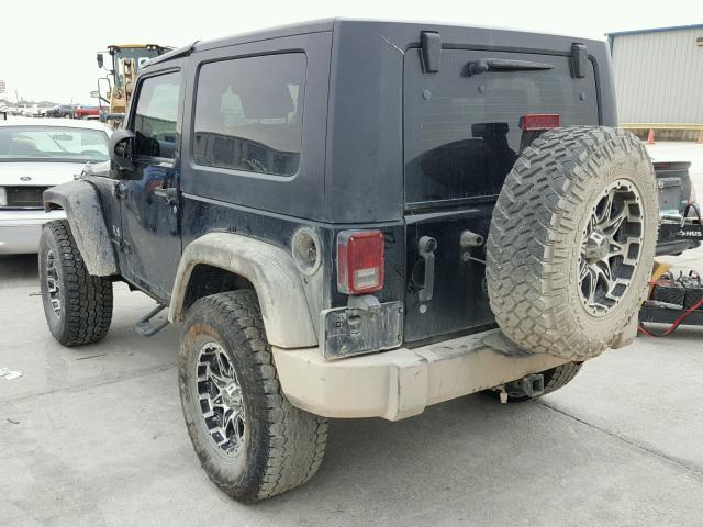 1J4FA24167L178083 - 2007 JEEP WRANGLER X BLACK photo 3