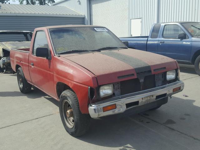 1N6SD11S2MC411792 - 1991 NISSAN TRUCK SHOR RED photo 1