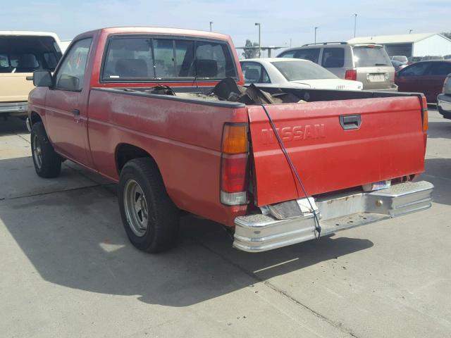 1N6SD11S2MC411792 - 1991 NISSAN TRUCK SHOR RED photo 3