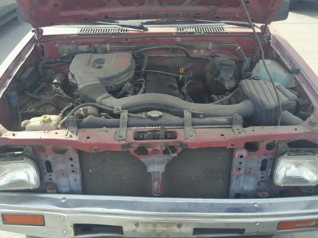 1N6SD11S2MC411792 - 1991 NISSAN TRUCK SHOR RED photo 7