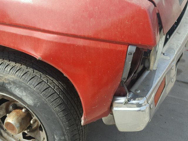 1N6SD11S2MC411792 - 1991 NISSAN TRUCK SHOR RED photo 9