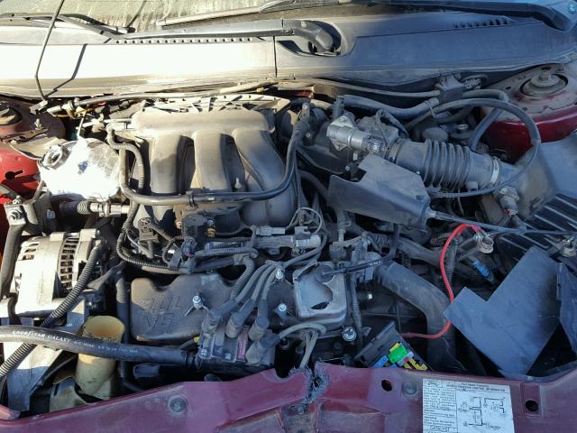 1FAFP53U55A307866 - 2005 FORD TAURUS SE MAROON photo 7