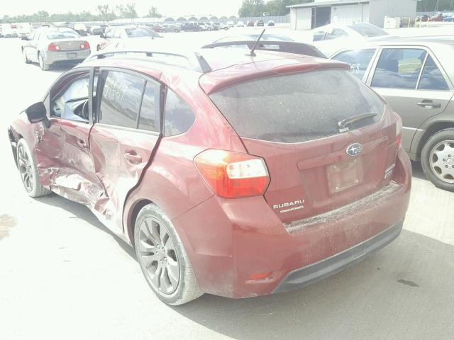 JF1GPAL67E8290316 - 2014 SUBARU IMPREZA SP RED photo 3