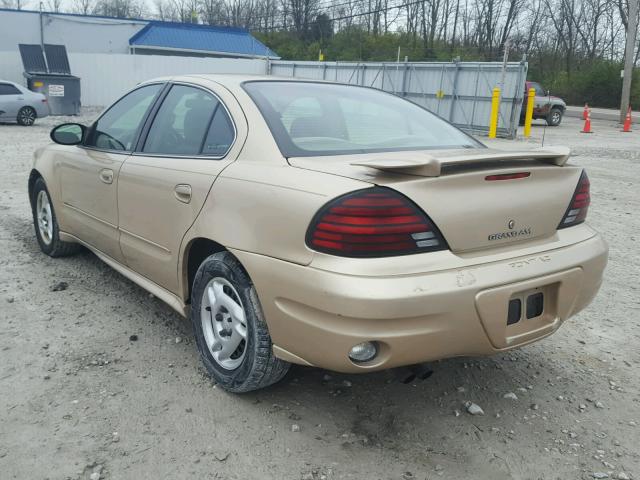 1G2NE52FX3C103245 - 2003 PONTIAC GRAND AM S TAN photo 3