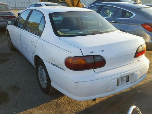 1G1ND52JX16193410 - 2001 CHEVROLET MALIBU WHITE photo 3