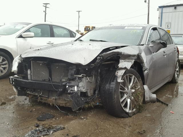 JNKBV61F68M263371 - 2008 INFINITI G35 GRAY photo 2