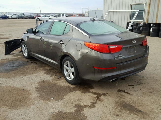 5XXGM4A73EG269914 - 2014 KIA OPTIMA LX BROWN photo 3