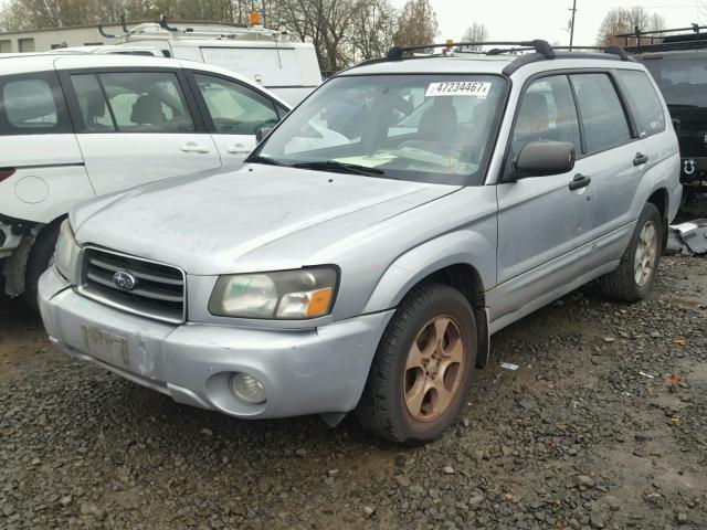 JF1SG65604H737121 - 2004 SUBARU FORESTER 2 SILVER photo 2