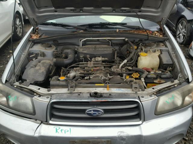 JF1SG65604H737121 - 2004 SUBARU FORESTER 2 SILVER photo 7