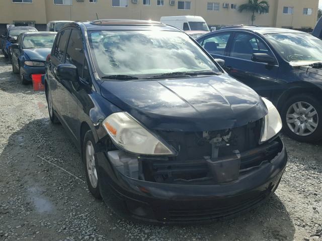 3N1BC13E87L377298 - 2007 NISSAN VERSA S BLACK photo 1